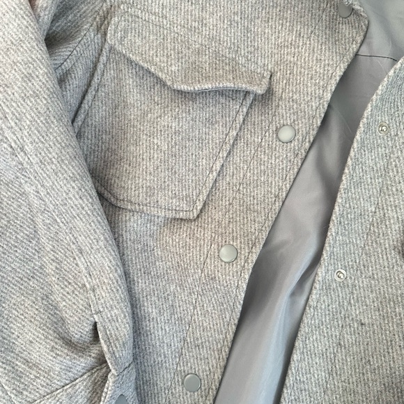 H&M Gray Button-Up Jacket - Picture 3 of 4